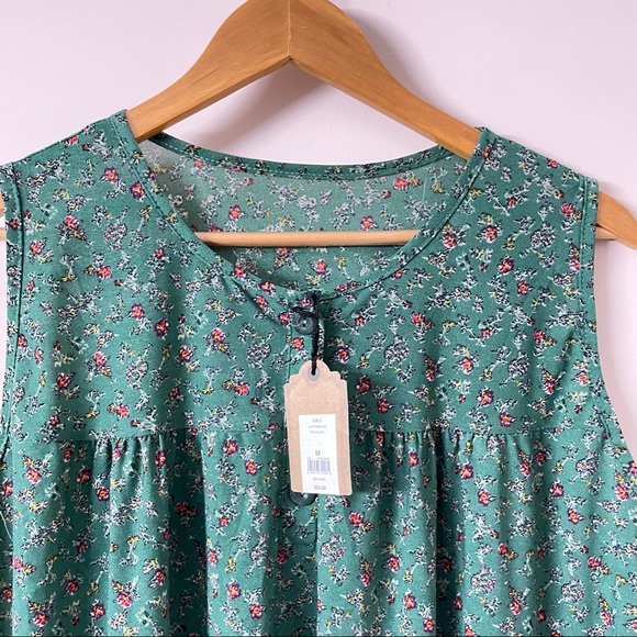 Foxclub Printed Georgette Top - Picture 2 of 5